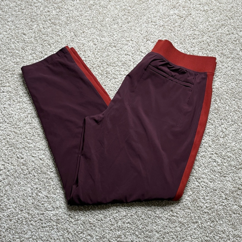 Athleta Burgundy and Red Ankle Pants